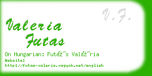 valeria futas business card